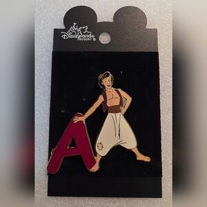 Disney Aladdin Pin with Red and White Accents